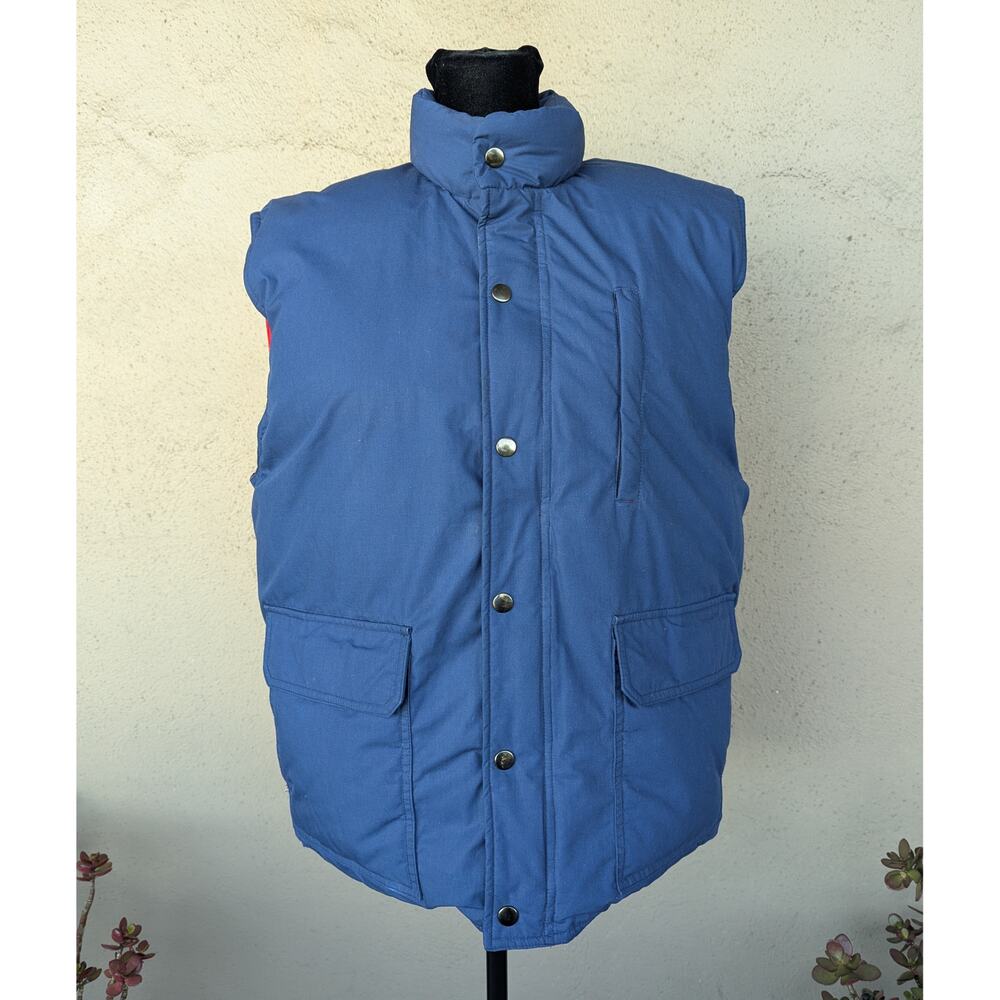 💜Vintage Britches Great Outdoors Down Puffer Vest w/Red Lining Men’s Large